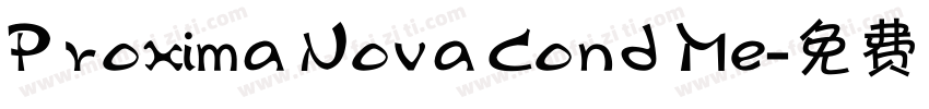 Proxima Nova Cond Me字体转换